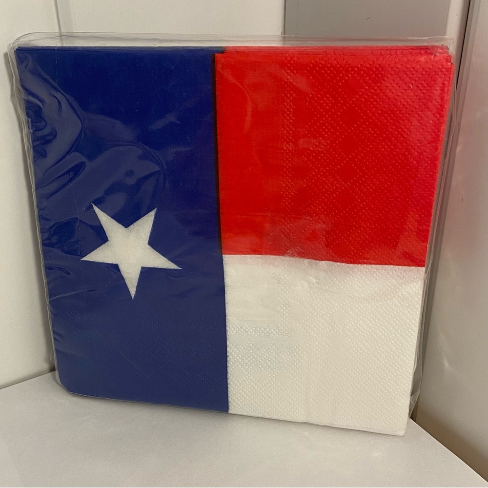TEXAS flag Luncheon Napkins paper napkins red white blue Beistle paper products